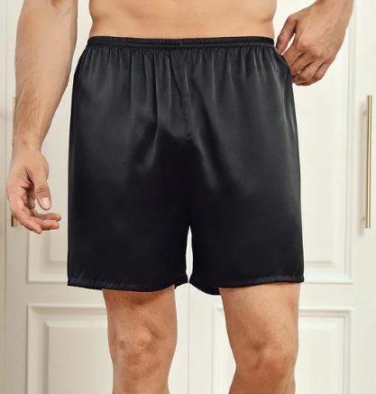 Classic black silk